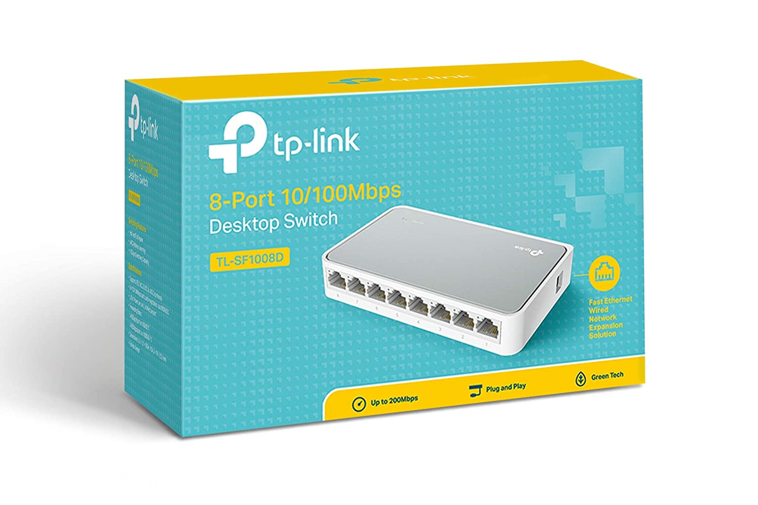 TP Link LS1008 8-Port 10/100Mbps Desktop Switch